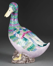 RAYNAUD à LIMOGES Collection oiseaux fabuleux de Carven porcelaine canard