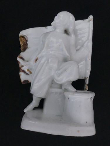 Encrier ancien porcelaine - encrier,