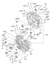 KAWASAKI VN 800 VULCAN DRIFTER 1995-2006 Kit n°3 vis BTR inox carters