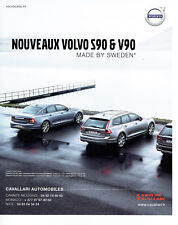 Publicité Advertising 058  2017  Volvo  nouveaux S 90 & V 90 Cavallari