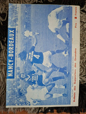 FOOTBALL PROGRAMME GIRONDINS BORDEAUX-NANCY ASNL FRANCE DIVISION 1 D1 30.10.1973