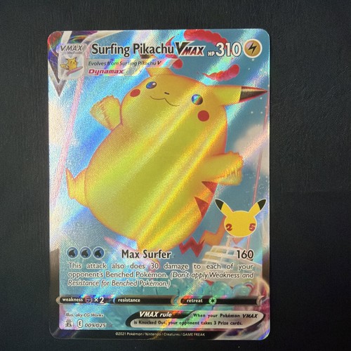 Carte pokémon pikachu surfeur - pokémon,