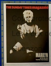 MARILYN MONROE SUNDAY TIMES magazine cover document illustration clipping