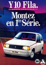 Catalogue Brochure Autobianchi Y10 Fila 1989 France