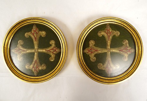 Paire broderies fils or - fils, d'or