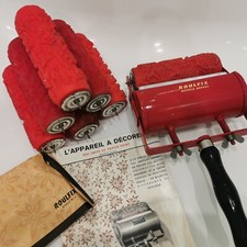 Rare outil ancien Rouleau Peinture Frise Roulfix France painting tool Brevete 