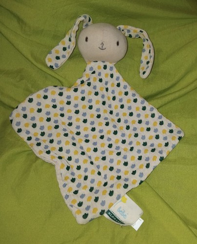 Doudou plat lapin blanc - doudou,