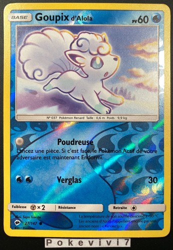 Carte pokemon goupix alola - carte,