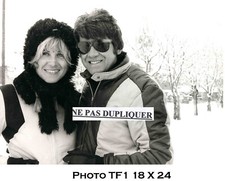 PHOTO DE PRESSE ORIGINALE TF1  de FABIENNE AREL ET MICHEL BEDETTI