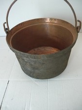Ancien chaudron cuivre - chaudron,