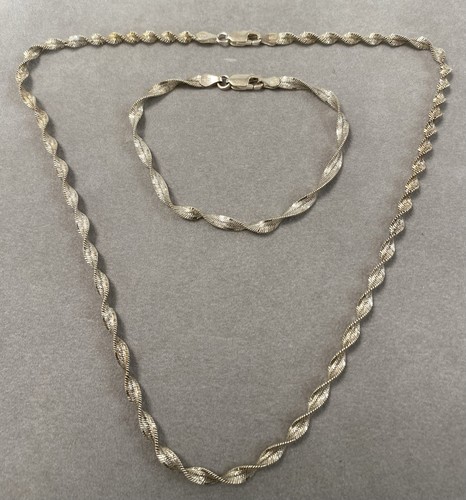 Parure collier argent - parure,