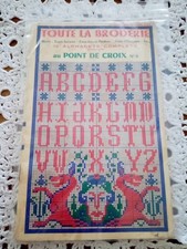Revue Technique Broderie Alphabet Au Point De Croix Vintage