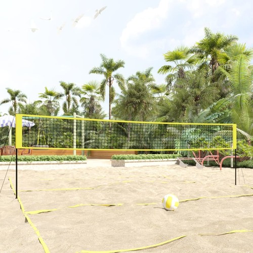Filet volley ball jaune - de,