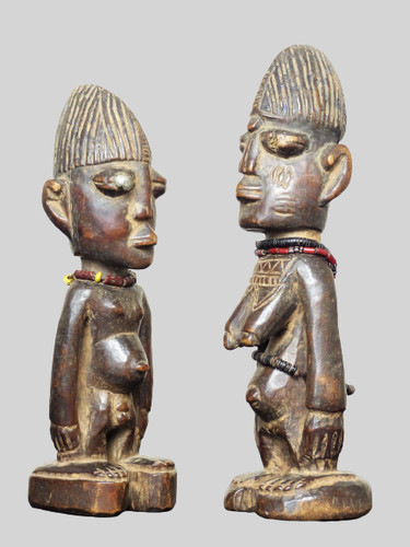 Paire jumeaux ibeji yoruba - jumeaux,