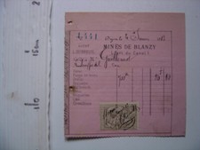Facture circa 1880 Mines de