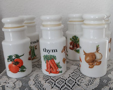 SERIE 8 POTS A EPICES en verre