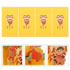  4 Pcs Dragon Nouvel An