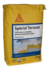 - Colle carrelage - Ceram C2 Spécial Terrasse Gris - Intérieur-extérieur pour...
