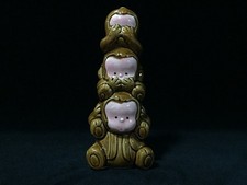 B1403 / Poterie / Tirelire Style Singe / Vintage Japonais