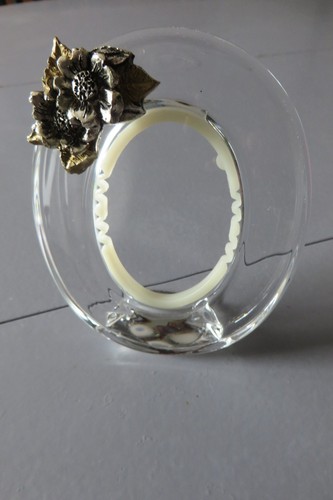 Cadre photo ovale - en, cristal