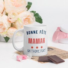 Mug tasse blanc brillant - tasse,,