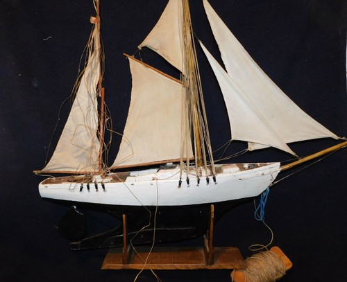 Tres bel ancien grand voilier - ancien,