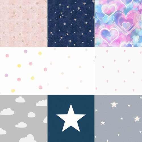 Stars pois cœurs nuages - cœurs,
