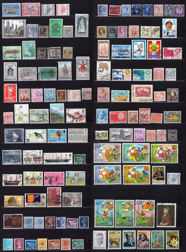 Lot timbres divers monde - lot,