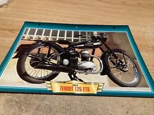 Terrot 125 ETD 1954 fiche carte moto passion collection Atlas