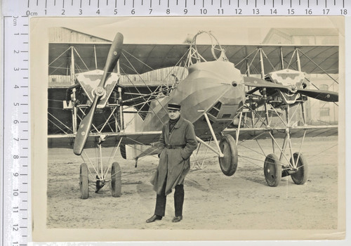 Photo ancienne biplan caudron - ancienne,