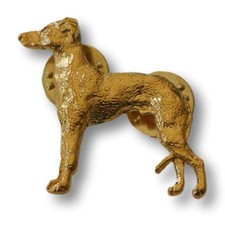 Épinglette De Lévrier Italien - Plaqué Or 24K