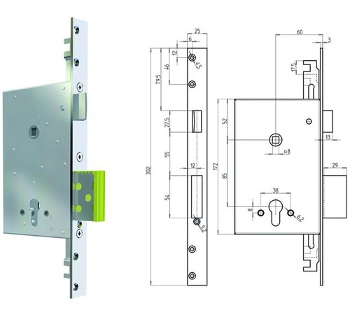 Serrure pour portes - pour,