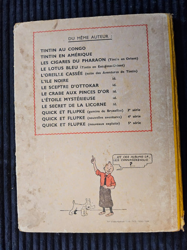 Tintin oreille cassée - -, l’oreille