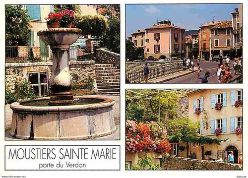 Carte postale moustiers - postale, 04