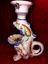 ANCIEN BOUGEOIR/PIED DE LAMPE DE MARTRES TOLOSANE Signé 'Cabaré" 18 cm