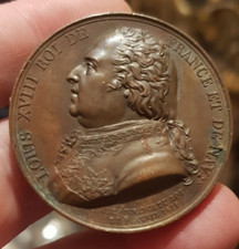 Louis XVIII - Duc D'Angoulême Société pour l'amélioration des prisons 1819 TTB