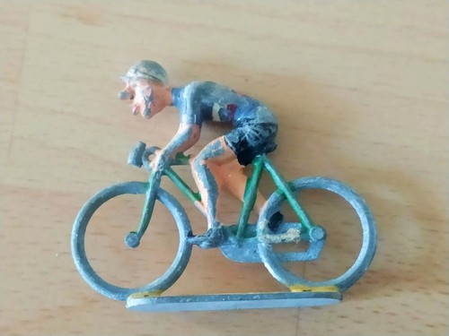 Figurine vintage cycliste tour - figurine,