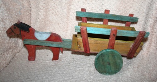 Petite charrette bois - en,