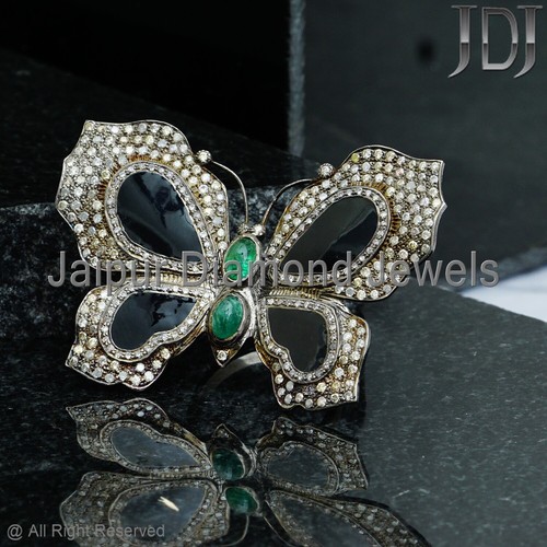 Bague papillon naturel diamant - naturel,