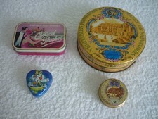 Lot 4 Anciennes boites Métal Pralines de Mazet / Caffarel Prochet / Pesci Amore