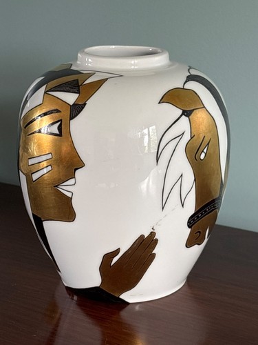 Rare vase art - déco, porcelaine