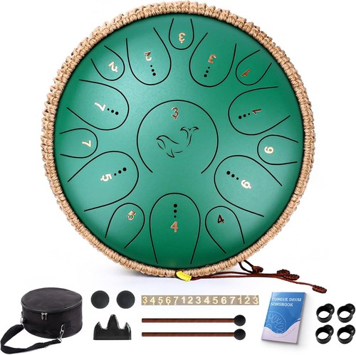 Steel tongue drum - drum, notes