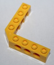 Lego Yellow Technic Brick 5x5 Right Angle ref 32555 set 10179 10221 7905 10189