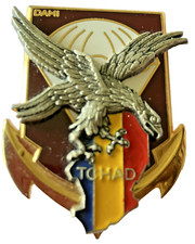 INSIGNE MILITAIRE OPEX / TDM / PARACHUTISTES : " DAMI  11°D.P. TCHAD "SEGALEN90