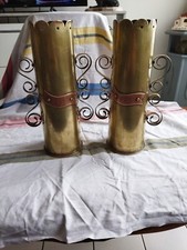 2 très jolie DOUILLES D'OBUS TRANCHÉ 14 18 anglaise 