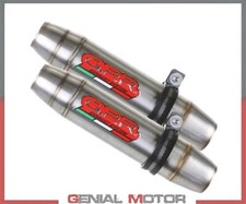 2 Pots Echappement GPR DEEPTONE INOX Appro TRIUMPH SPEED TRIPLE 1050 2005 2010