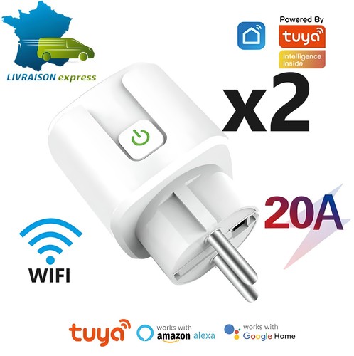 2pcs prise connectée wifi - prise,