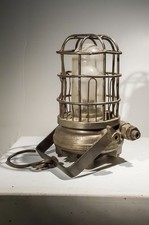 LANTERNE ANCIENNE LAMPE DE MINEUR AIR COMPRIME AUXILLIARE DES MINES GRUBENLAMPE