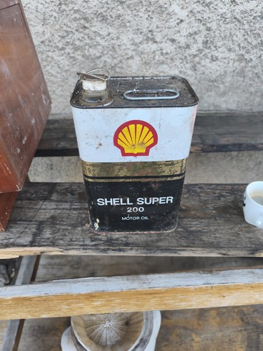 Bidon shell ancien - bidon,
