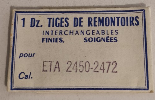 Tige remontoir eta - tige,